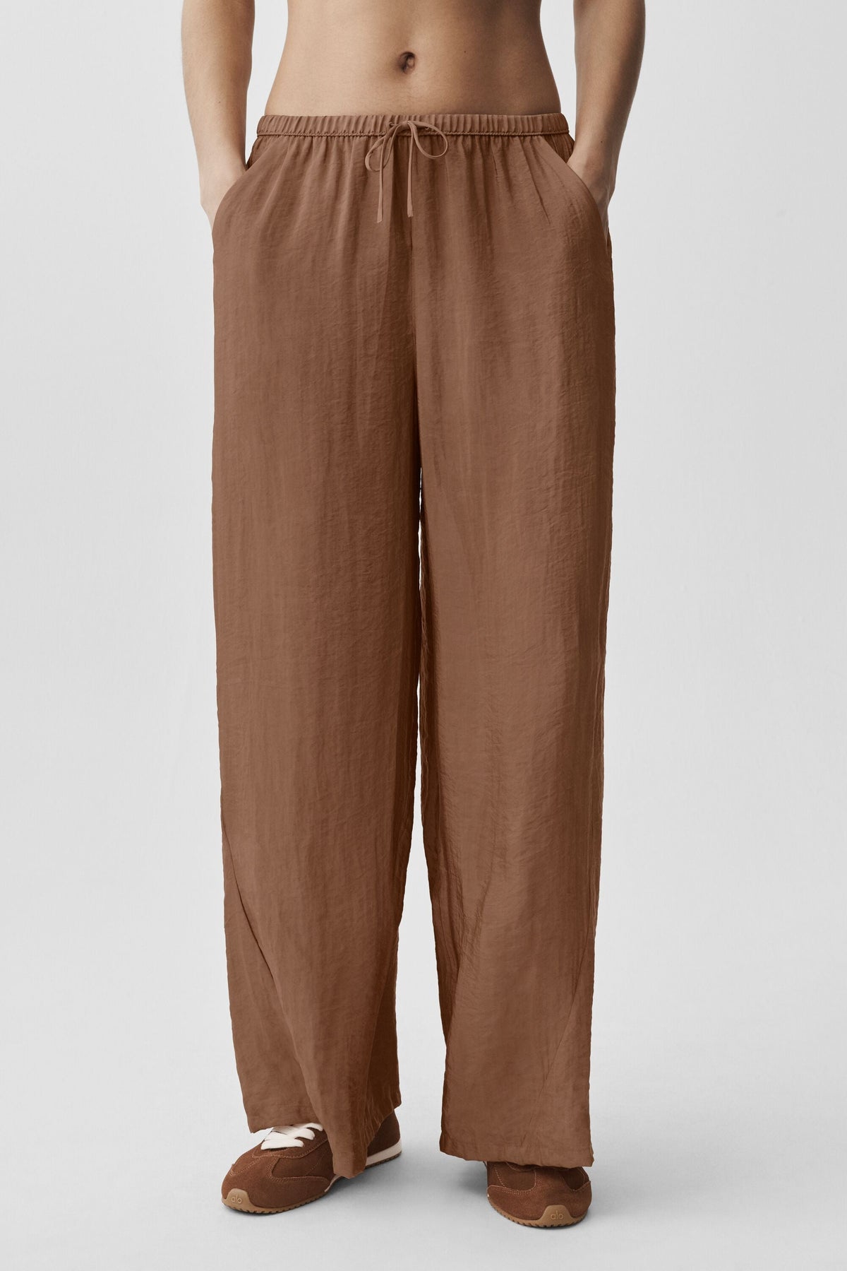 Alo Yoga Semi-Sheer Golden Hour High-Waist Straight Leg Pant - Sun Kissed Brown - imagen 3