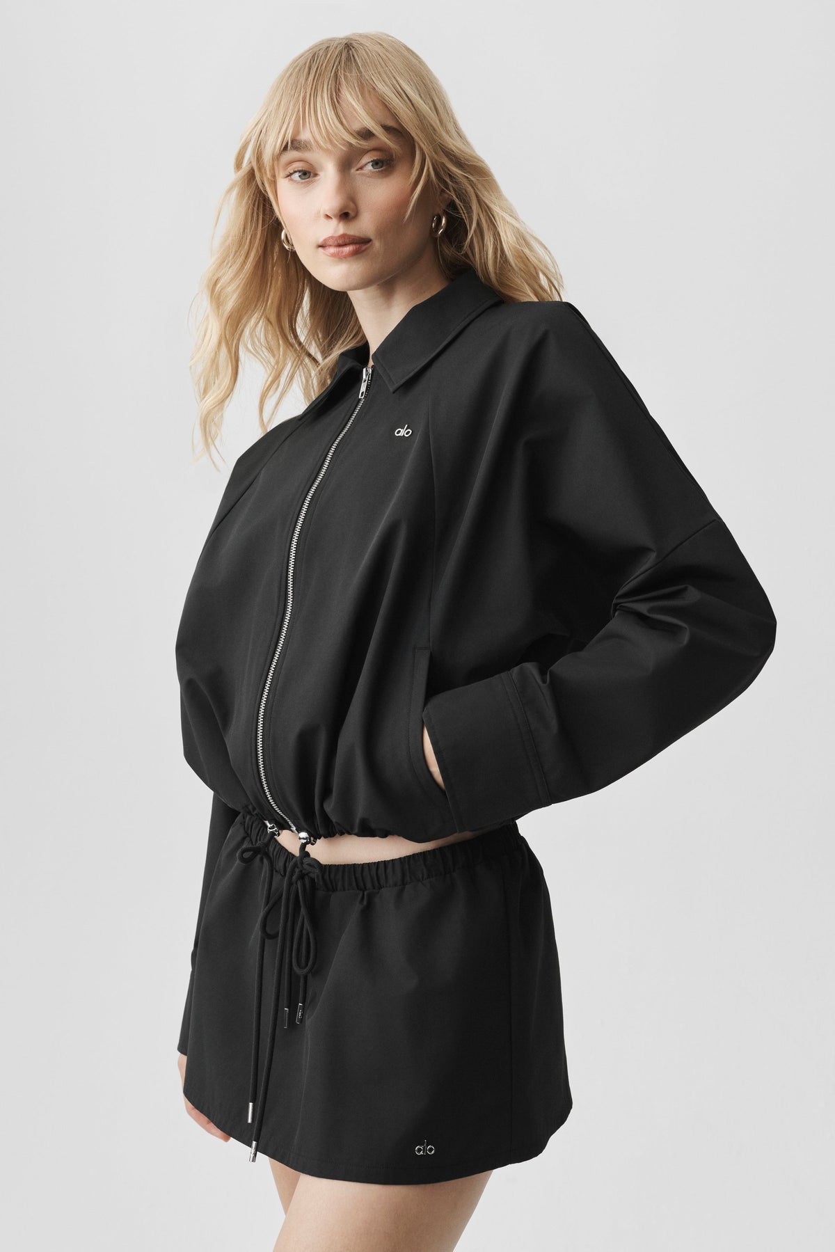 Alo Yoga Best Bet Full Zip Jacket - Black - imagen 4