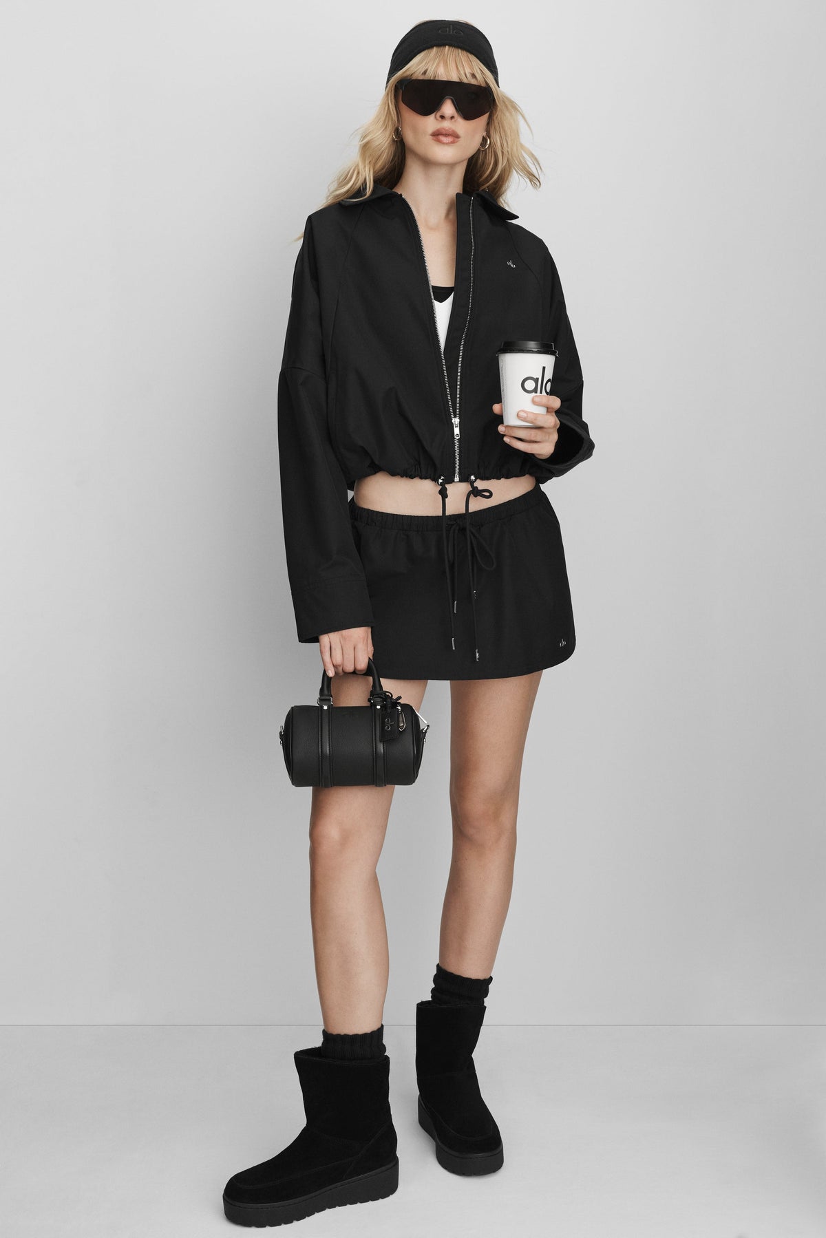 Alo Yoga Best Bet Full Zip Jacket - Black - imagen 5