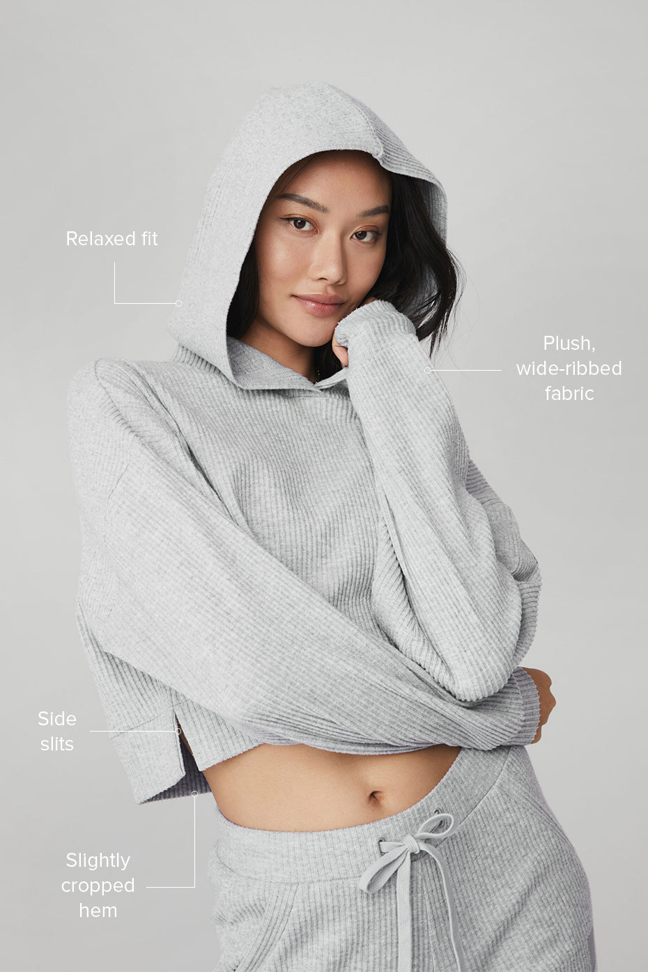 Alo Yoga Muse Hoodie - Athletic Heather Grey - imagen 2