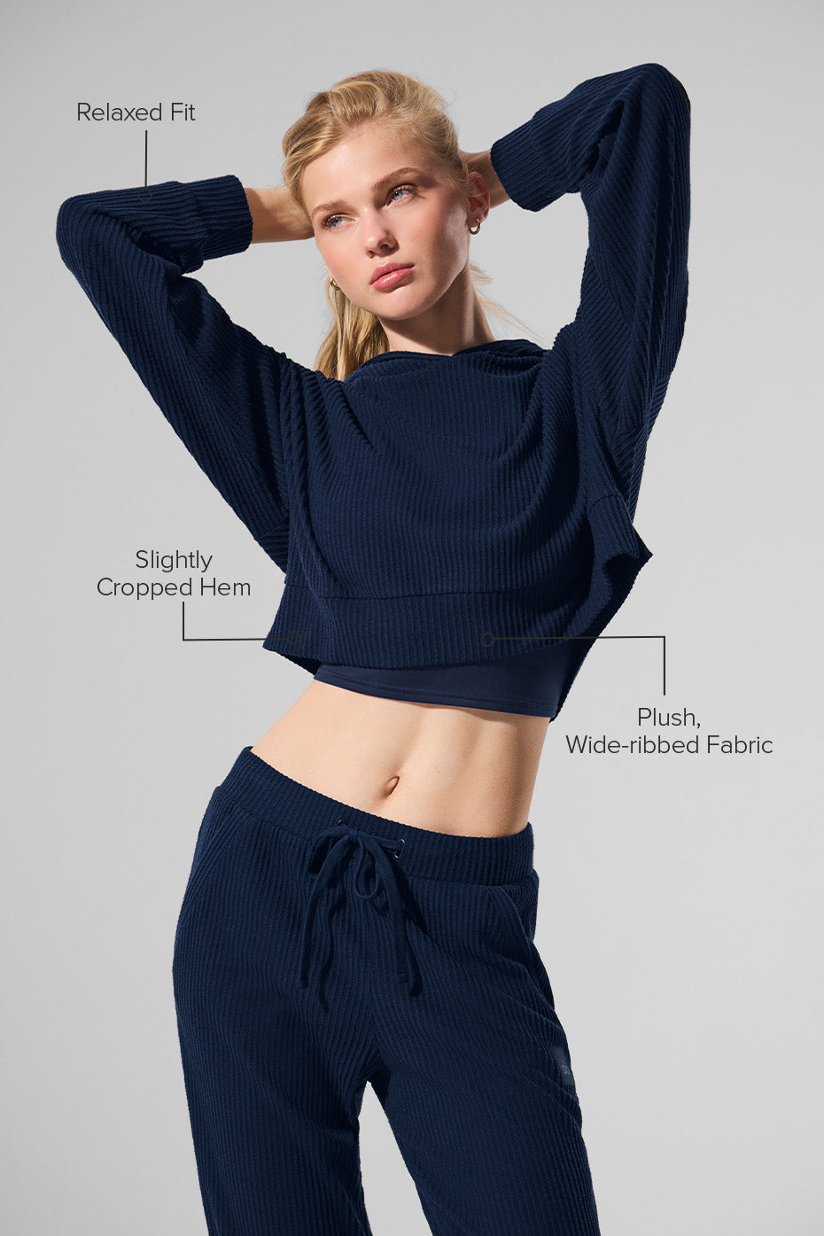 Alo Yoga Muse Hoodie - Navy - imagen 2