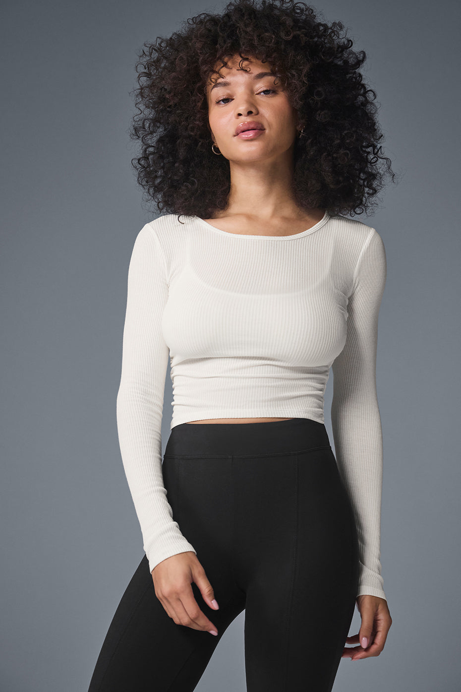 Alo Yoga Gather Long Sleeve - Ivory - imagen 5