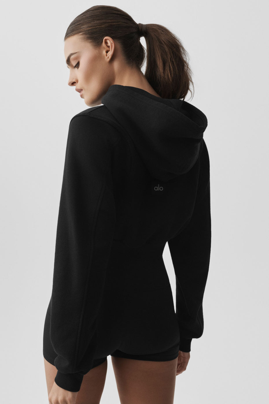 Alo Yoga Sweet Escape Zip Up Hoodie - Black - imagen 3