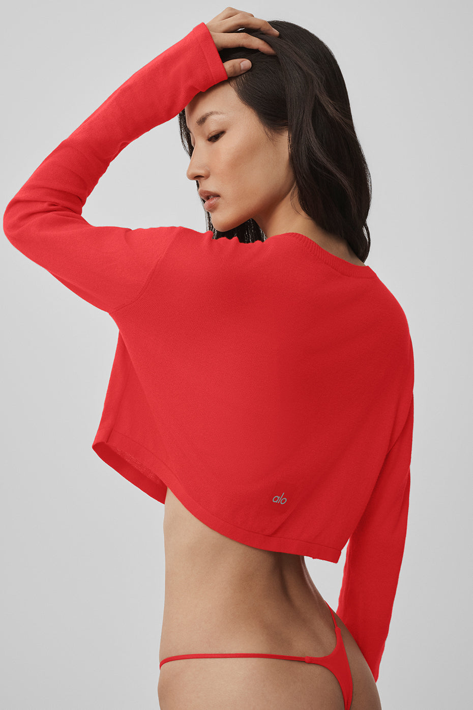 Alo Yoga Supernatural Sweater Cardigan - Bright Red - imagen 2