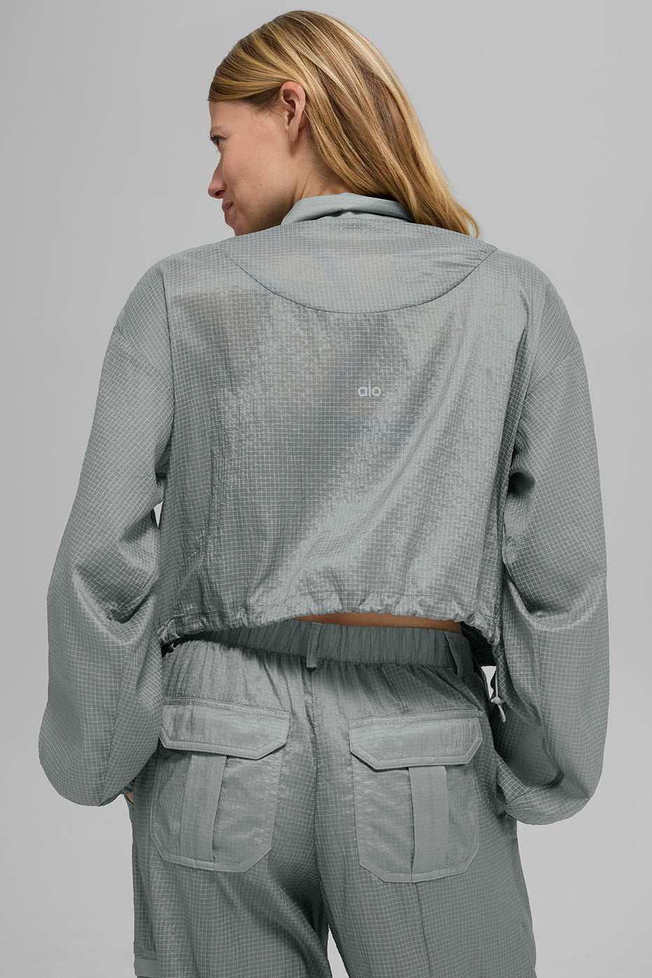 Alo Yoga Game Time Full Zip Jacket - Lunar Grey - imagen 2