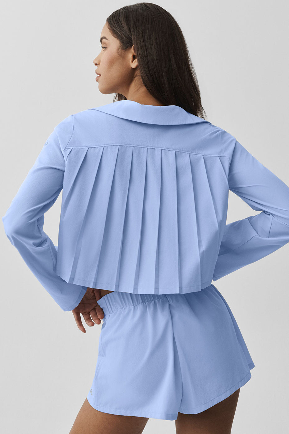 Alo Yoga Cropped Unmatched Long Sleeve - Light Provence Blue - imagen 2