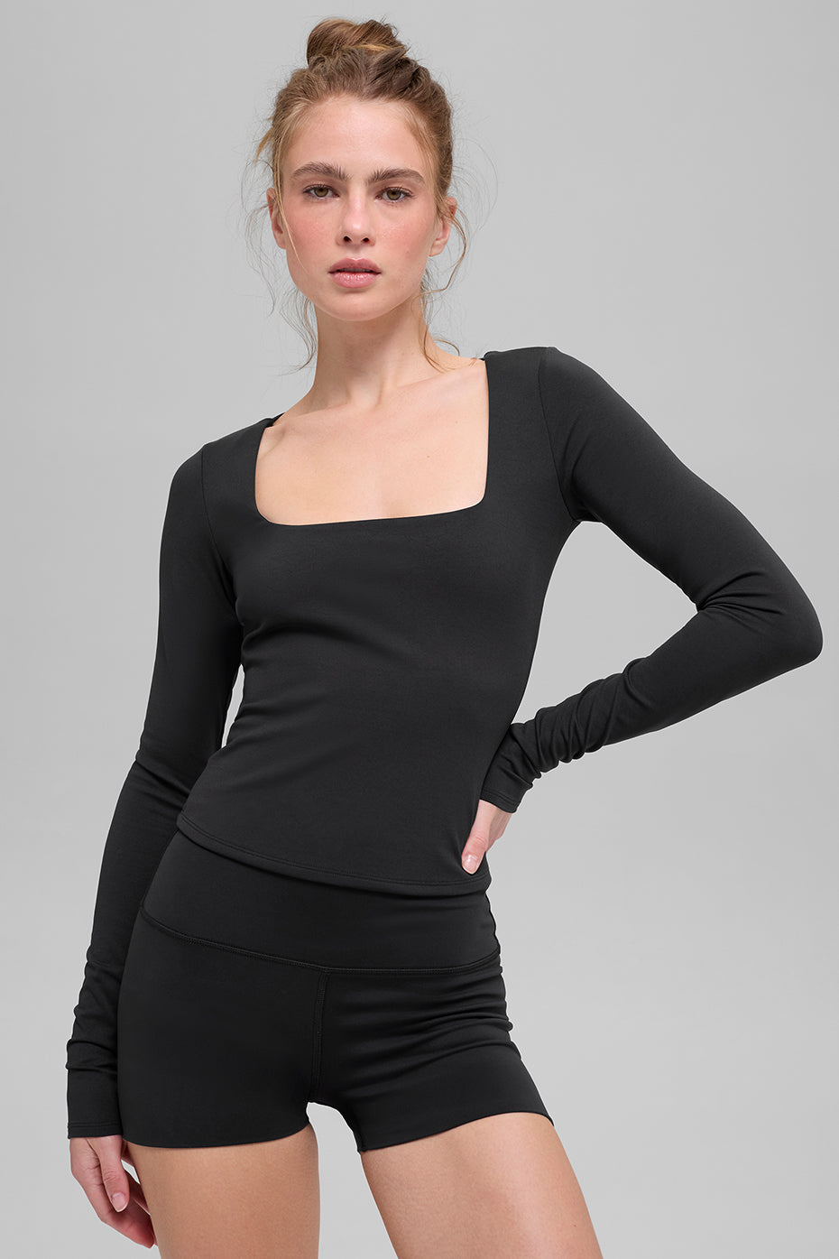Alo Yoga ALO Softsculpt Precision Long Sleeve - Black - imagen 1