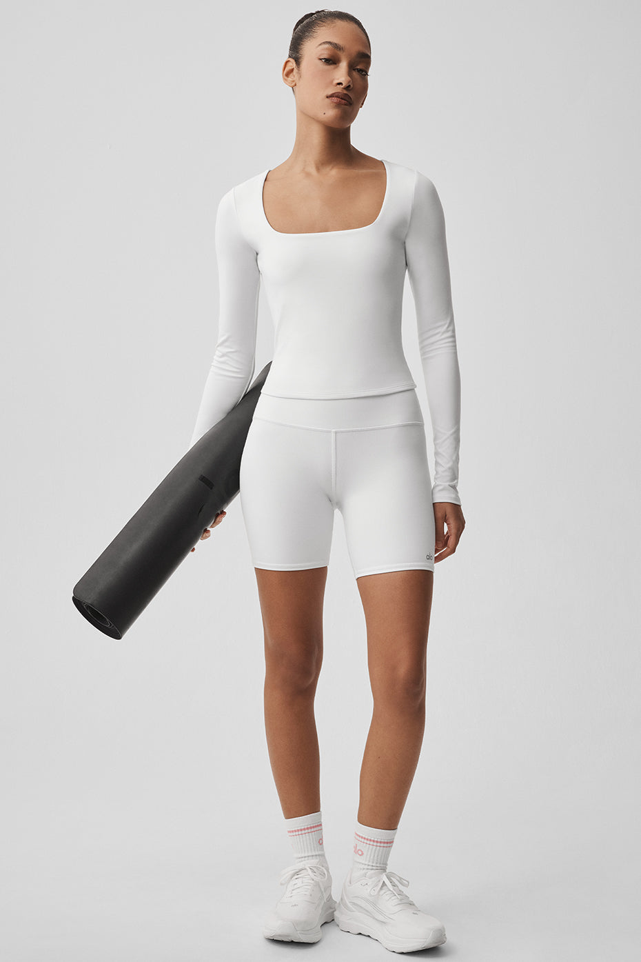 Alo Yoga ALO Softsculpt Precision Long Sleeve - White - imagen 5