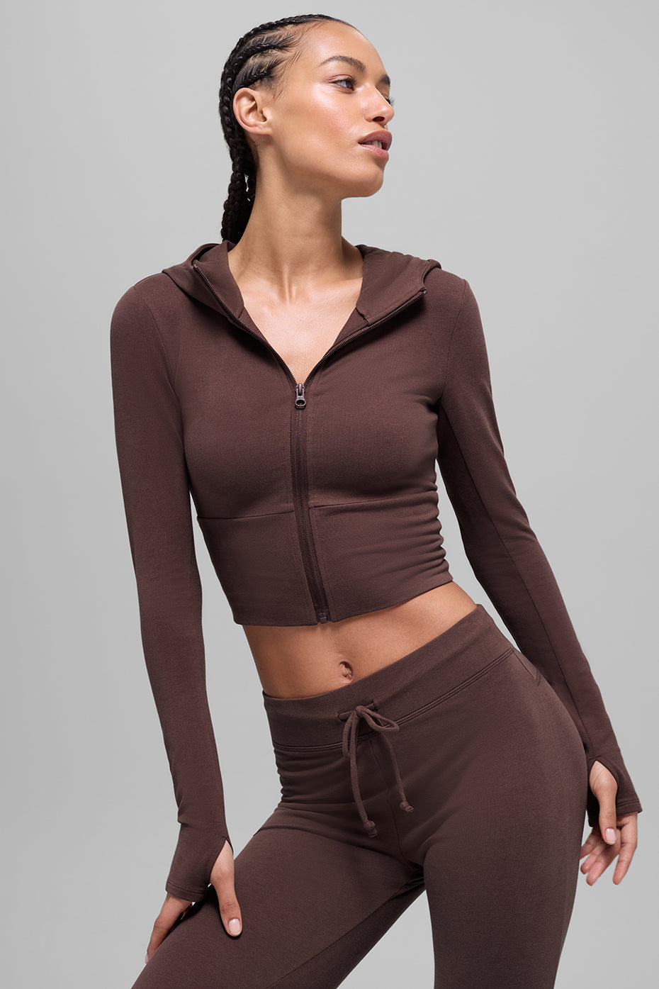 Alo Yoga Sway Full Zip Hoodie - Brownstone - imagen 2