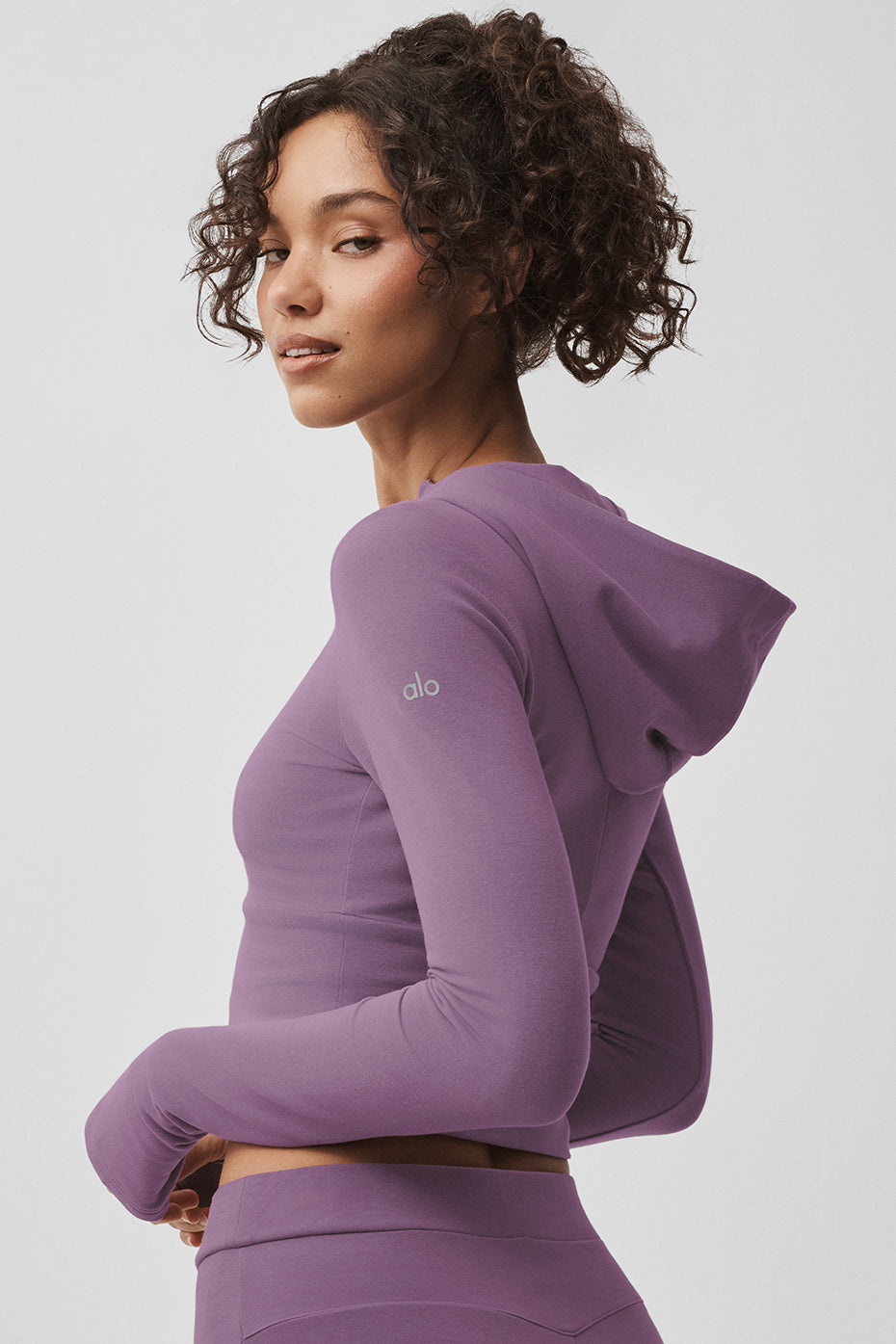 Alo Yoga Sway Full Zip Hoodie - Plum Kiss - imagen 2