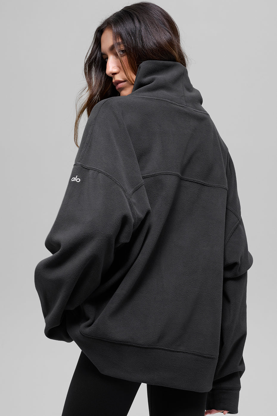 Alo Yoga Polar Fleece Hazy Pullover - Black - imagen 3