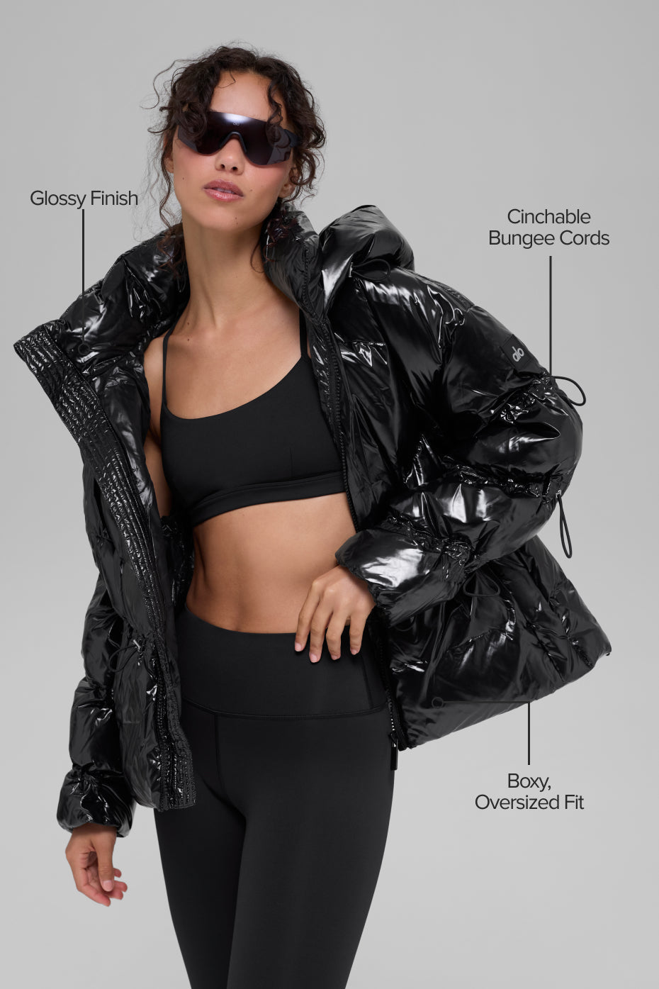 Alo Yoga Stunner Puffer Jacket - Black - imagen 2