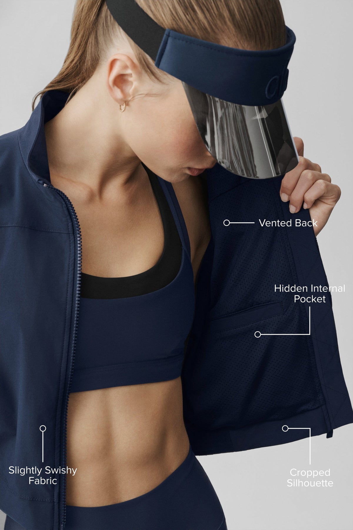 Alo Yoga Clubhouse Jacket - Navy - imagen 2