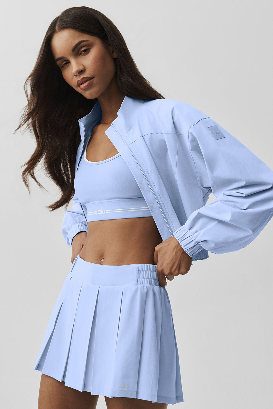 Alo Yoga Clubhouse Jacket - Light Provence Blue - imagen 5