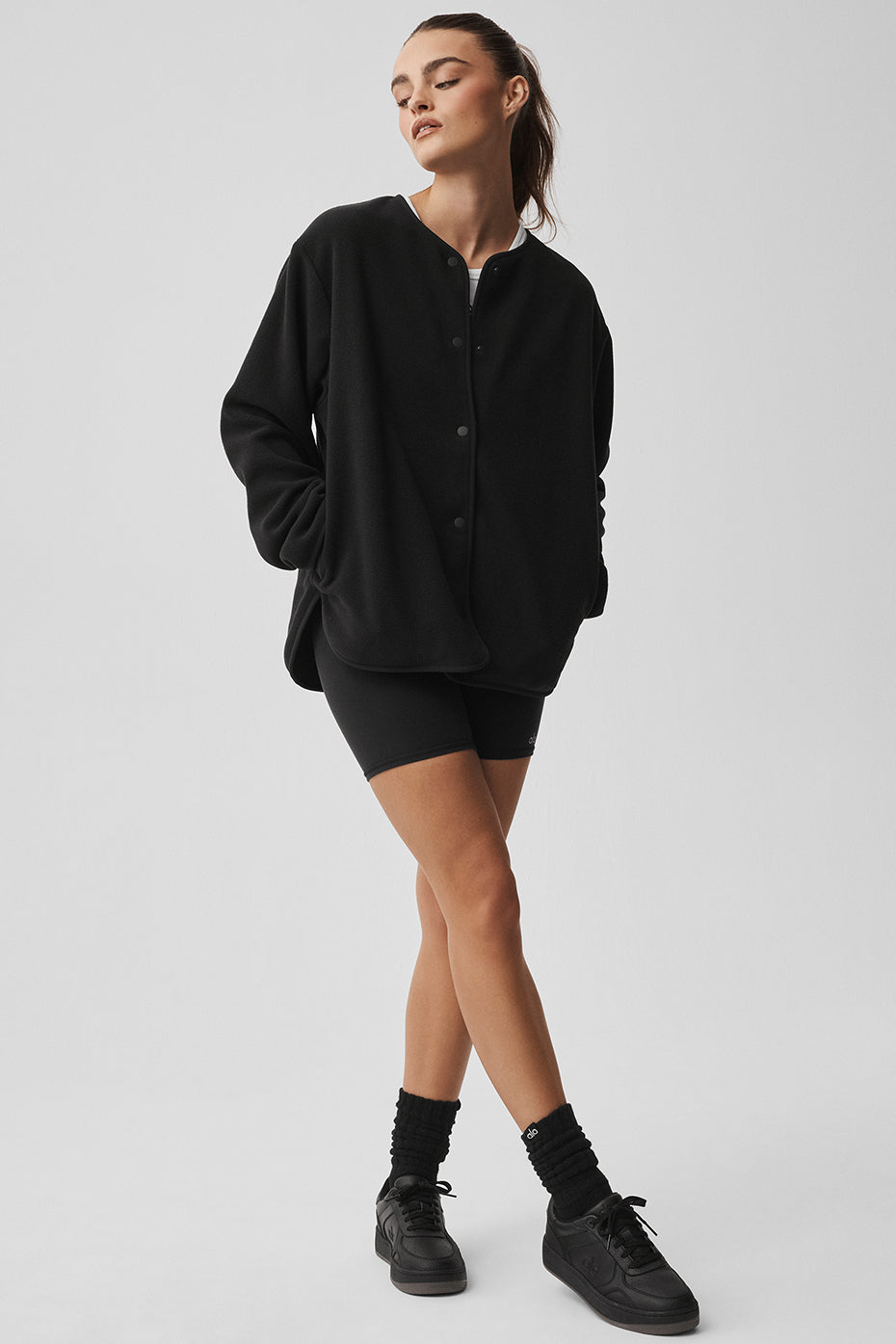 Alo Yoga Polar Fleece Take Note Jacket - Black - imagen 5