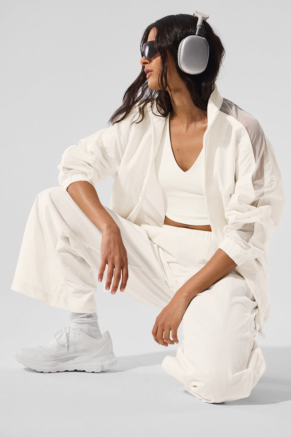 Alo Yoga Origin Full-Zip Track Jacket - Ivory - imagen 5