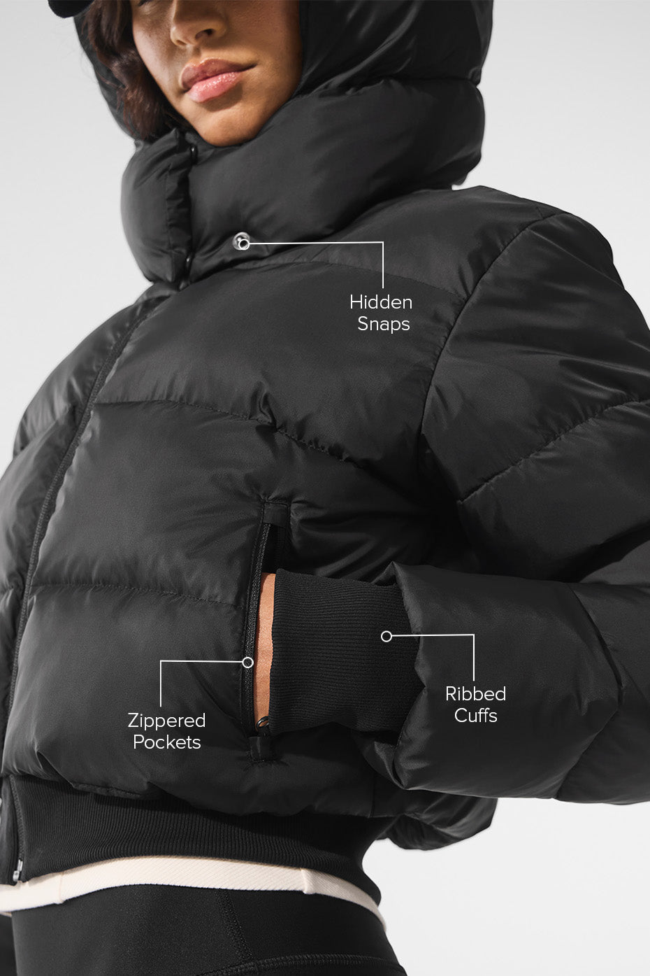 Alo Yoga Foxy Puffer Jacket - Black - imagen 2