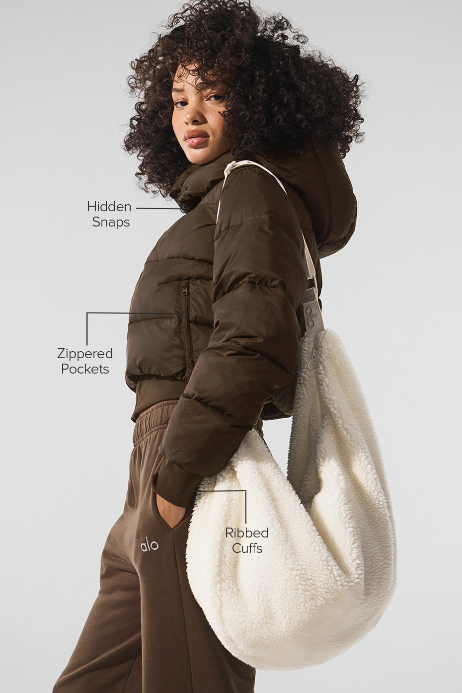 Alo Yoga Foxy Puffer Jacket - Espresso - imagen 2