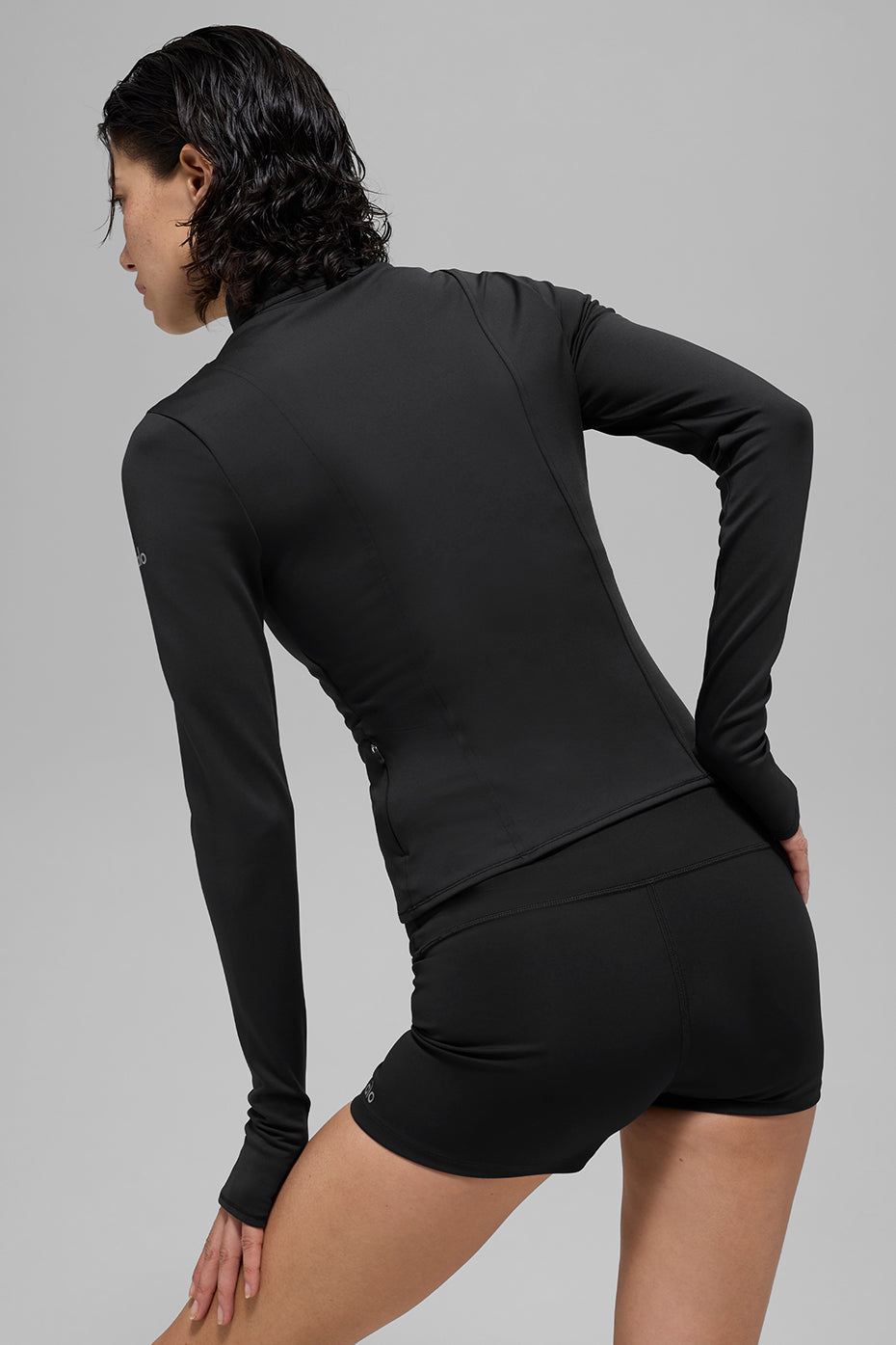 Alo Yoga Airlift Winter Warm Radiant Full-Zip Jacket - Black - imagen 4