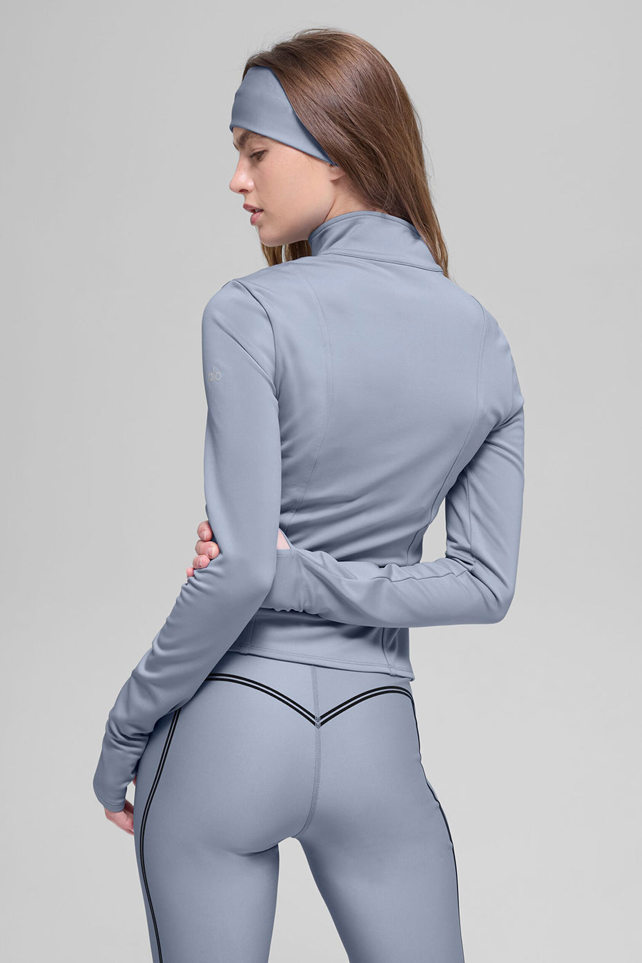 Alo Yoga Airlift Winter Warm Radiant Full-Zip Jacket - Winter Frost - imagen 2