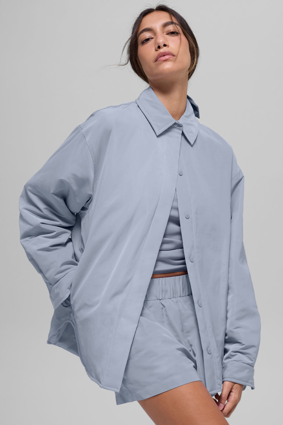 Alo Yoga Socialite Shacket - Winter Frost - imagen 1