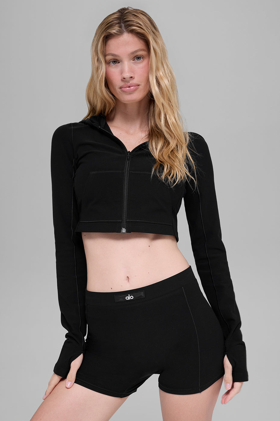 Alo Yoga Alosoft Sincere Fitted Jacket - Black - imagen 1