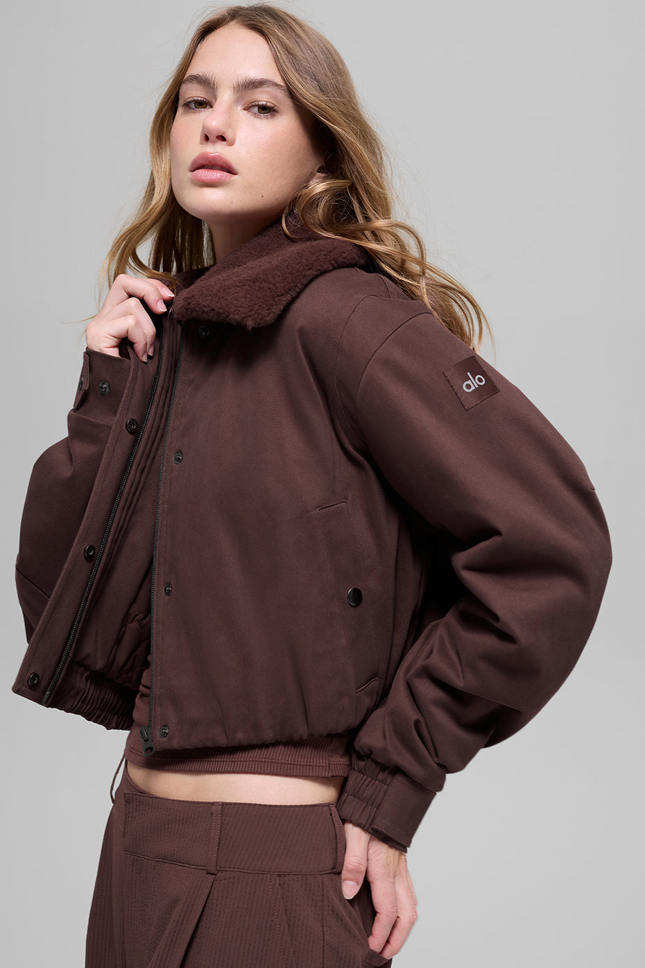 Alo Yoga Navigator Jacket - Brownstone - imagen 3