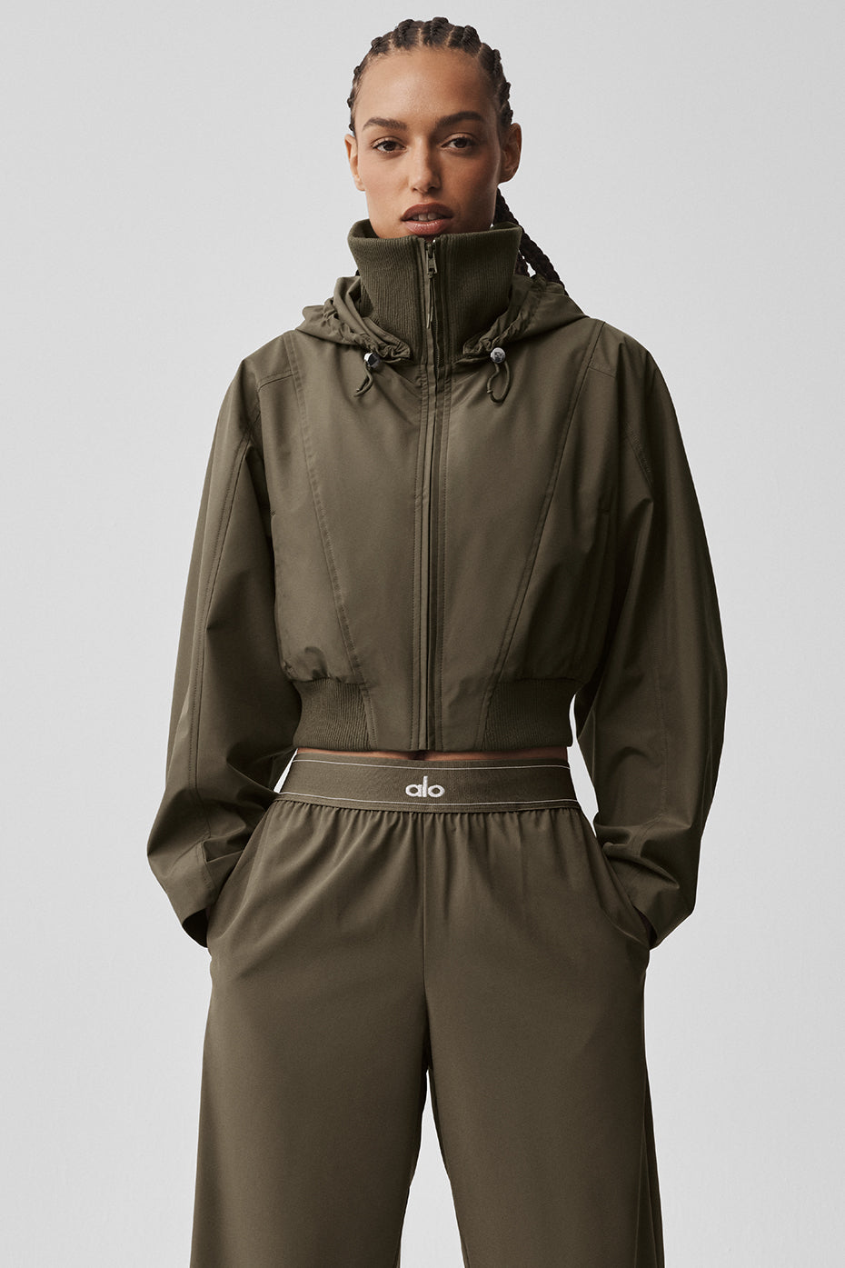 Alo Yoga First Draft Jacket - Olive Tree - imagen 4