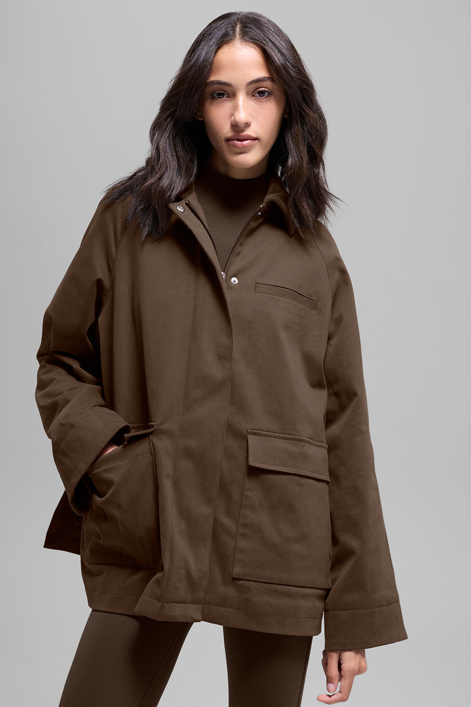 Alo Yoga Twill Barn Jacket - Espresso - imagen 3