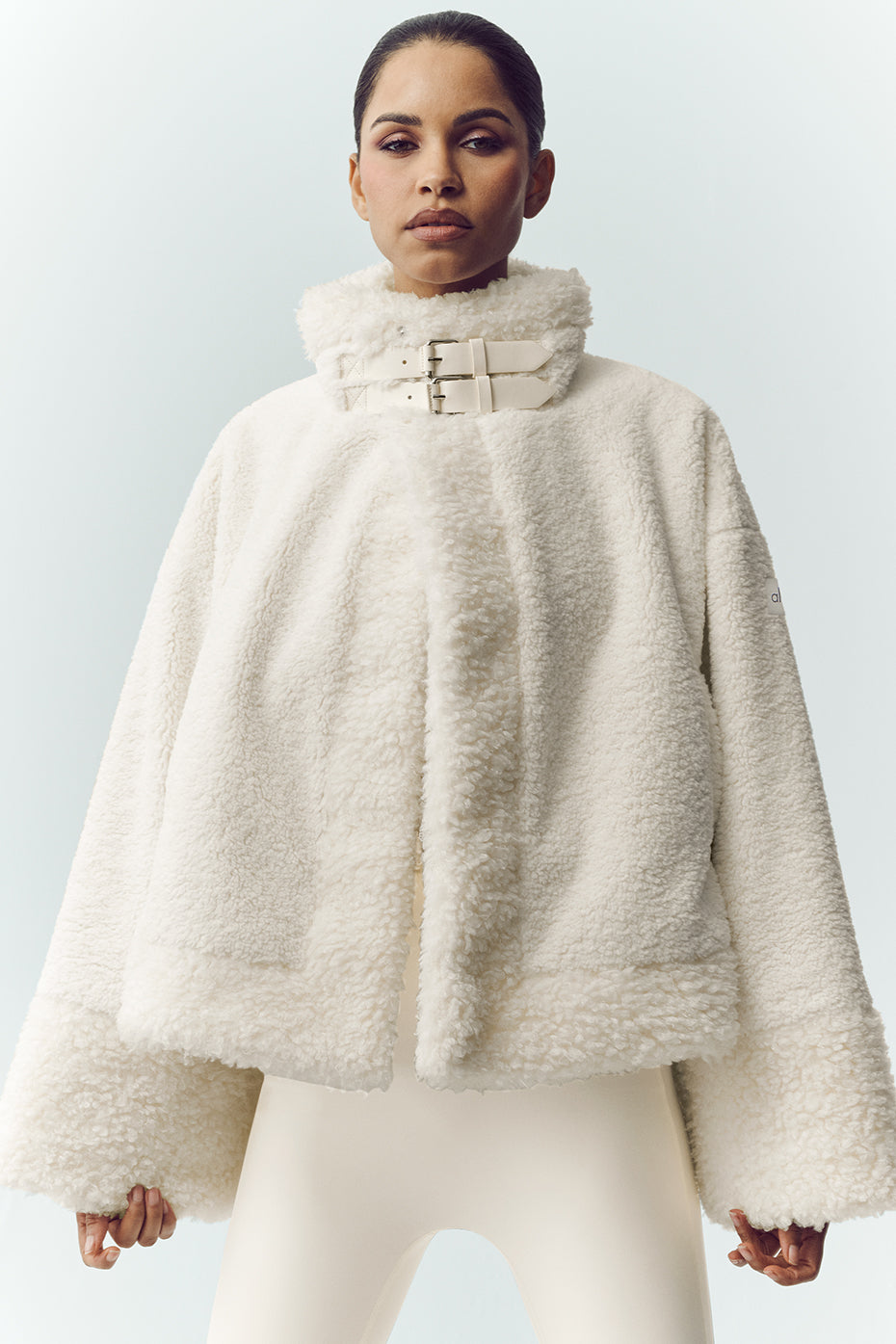 Alo Yoga Sherpa Fireside Bomber - Ivory - imagen 1