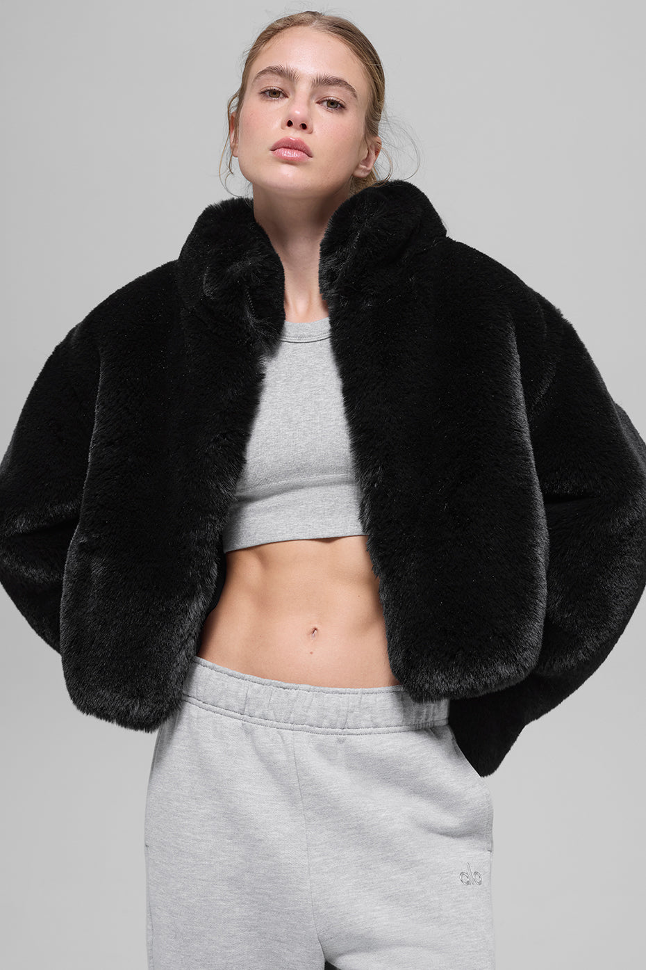 Alo Yoga Faux Fur Allure Jacket - Black - imagen 1