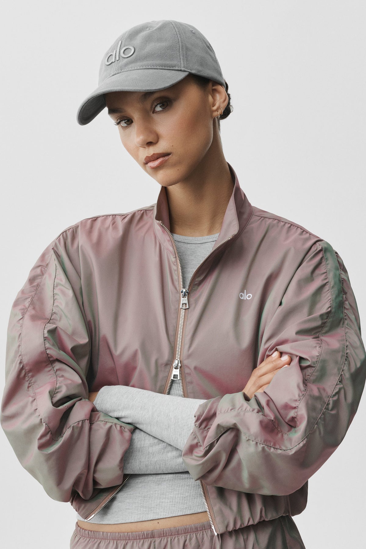 Alo Yoga Prismatic Jacket - Pink Moonlight - imagen 3