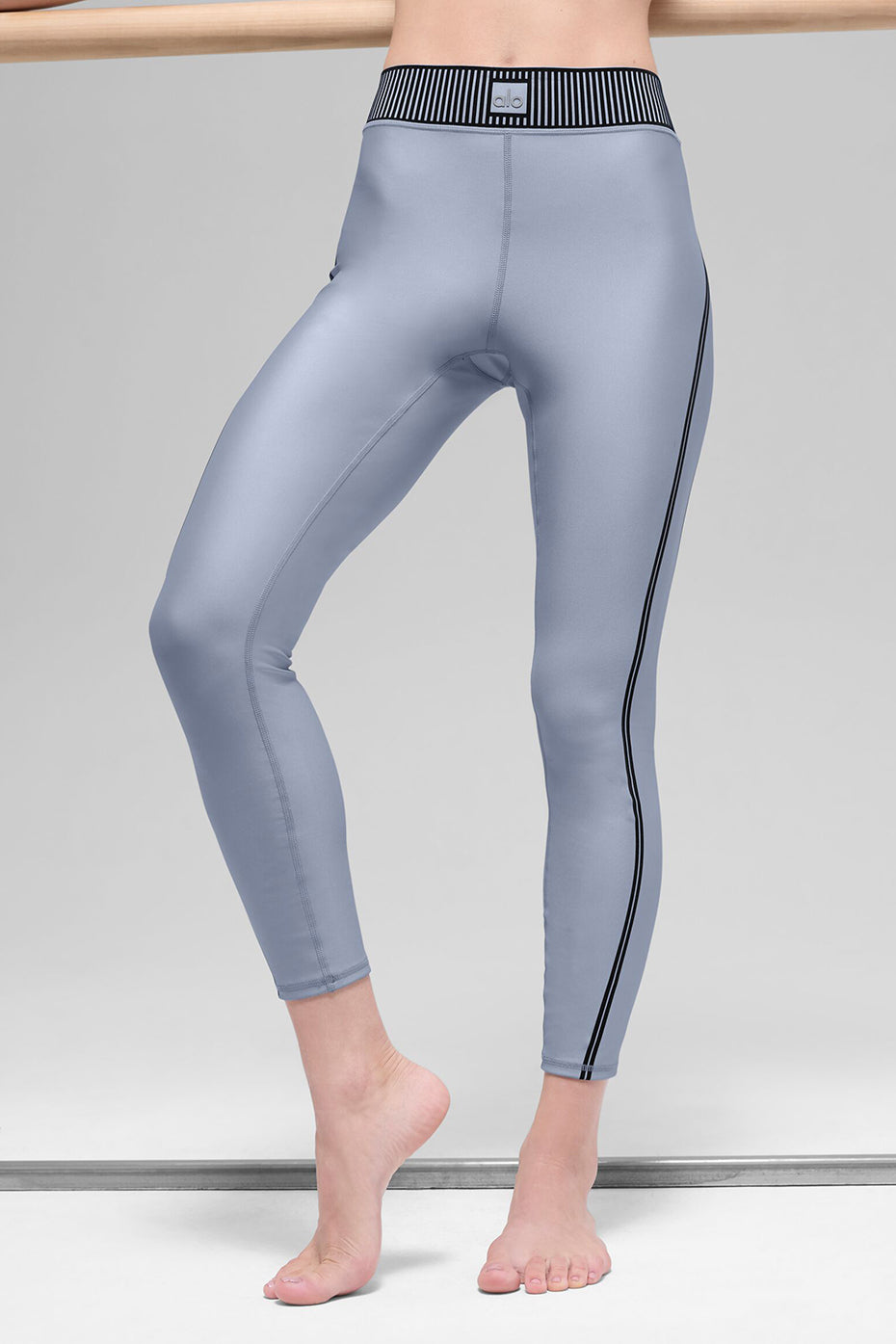 Alo Yoga Airlift High-Waist 7/8 Line Up Legging - Winter Frost - imagen 3