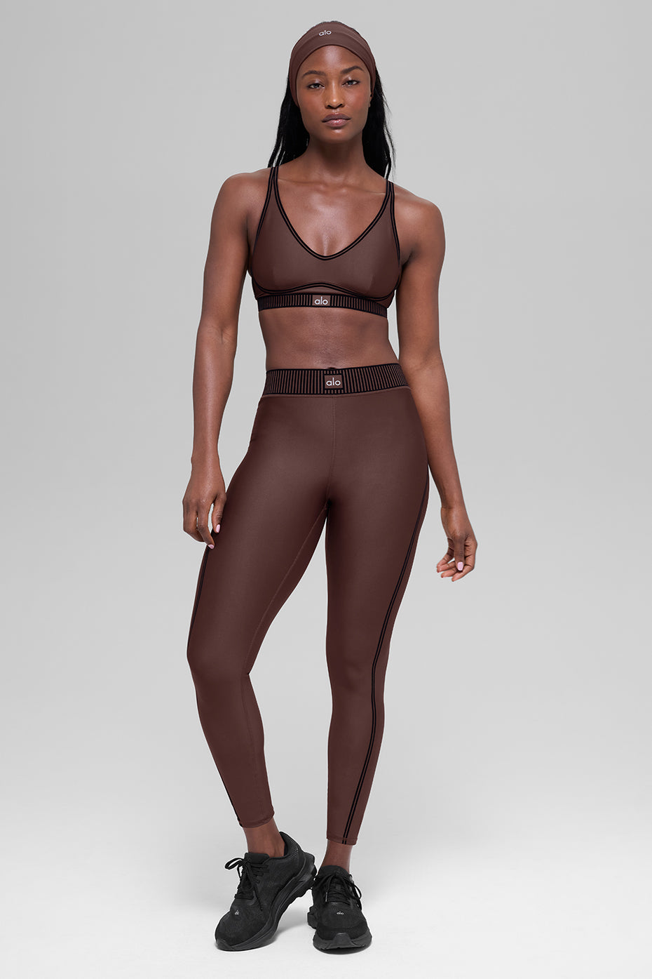Alo Yoga Airlift High-Waist 7/8 Line Up Legging - Brownstone - imagen 4