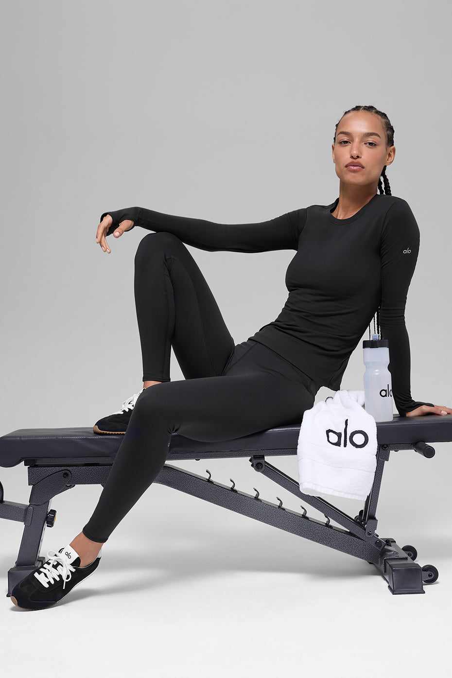 Alo Yoga Airbrush Winter Warm High-Waist Nocturne Legging - Black - imagen 5