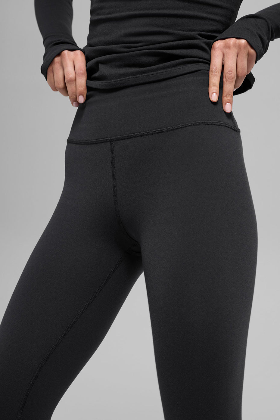 Alo Yoga Airbrush Winter Warm High-Waist Nocturne Legging - Black - imagen 2