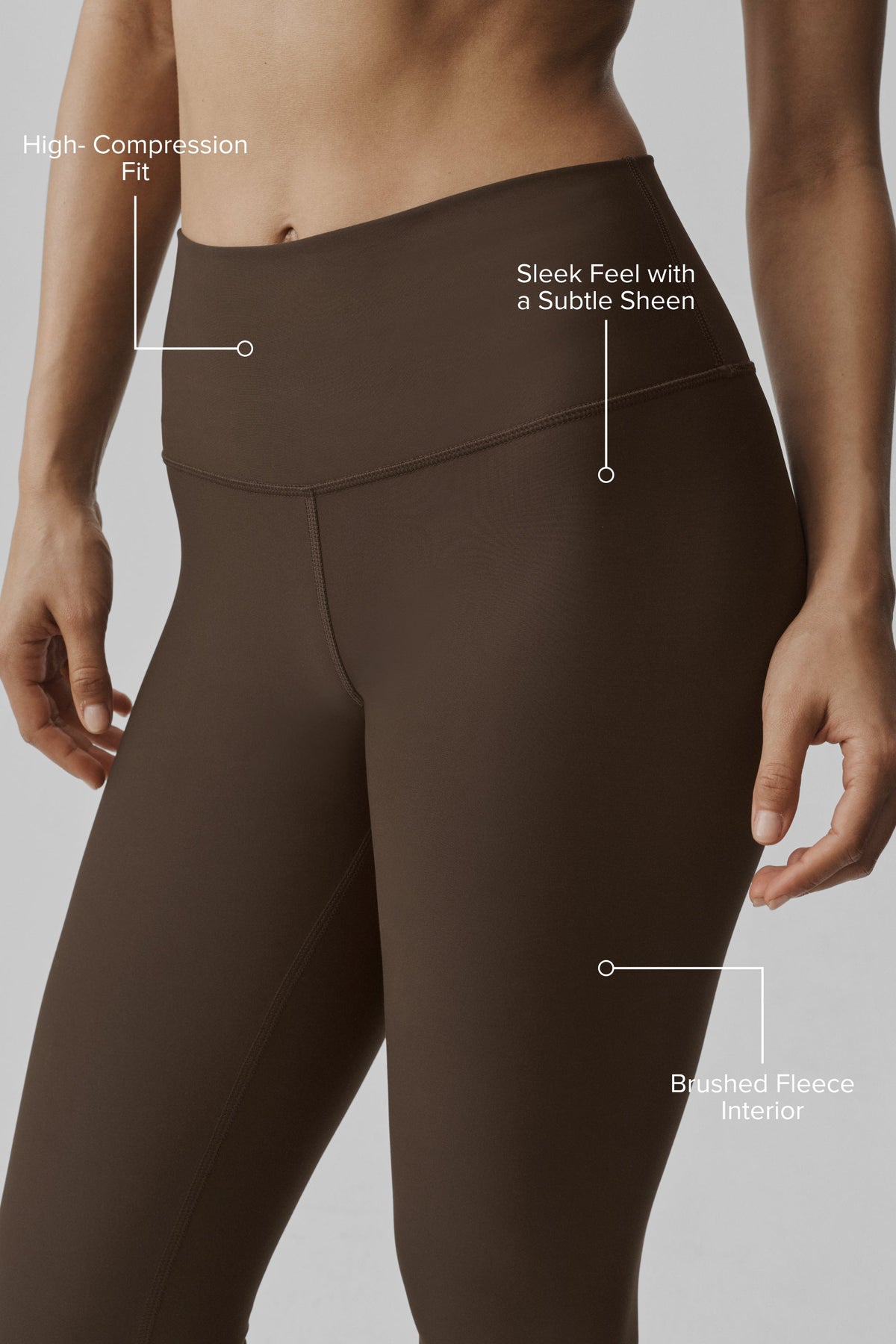 Alo Yoga Airlift Winter Warm High-Waist Legging - Espresso - imagen 2