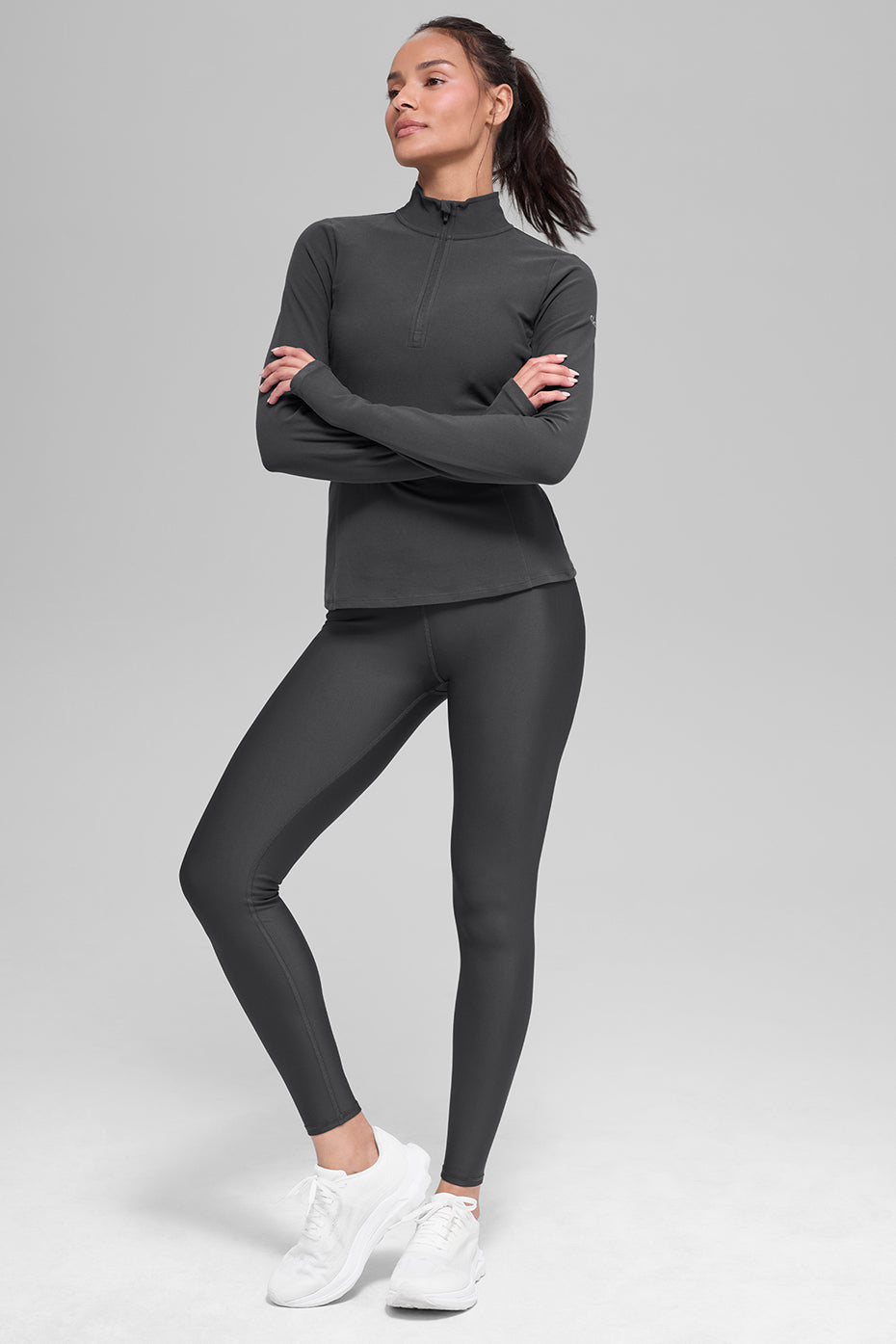 Alo Yoga Airlift Winter Warm High-Waist Legging - Anthracite - imagen 5