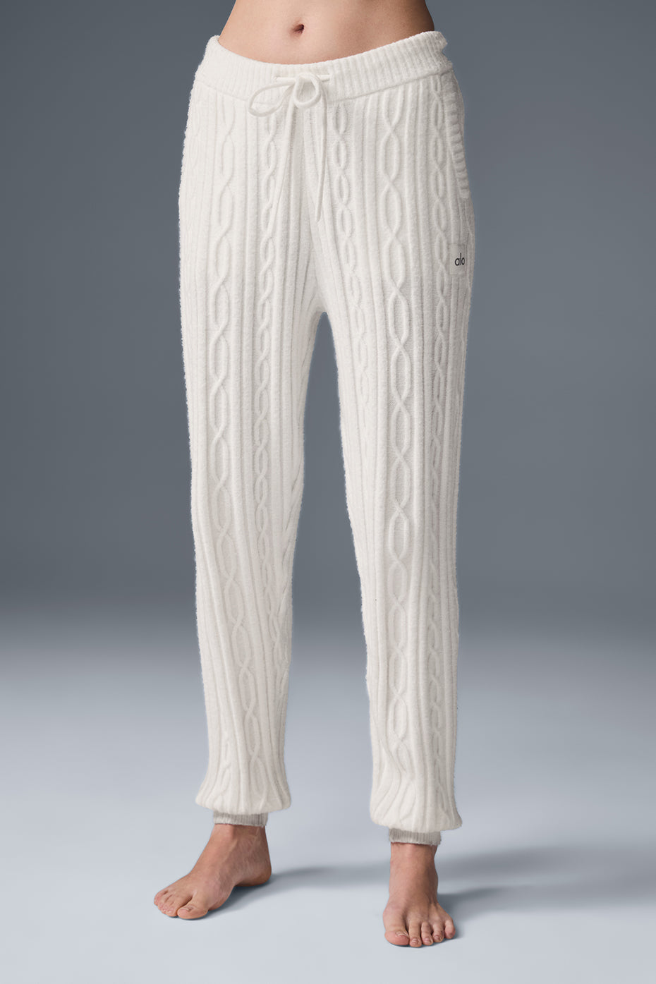 Alo Yoga Cable Knit Winter Bliss Pant - Ivory - imagen 1
