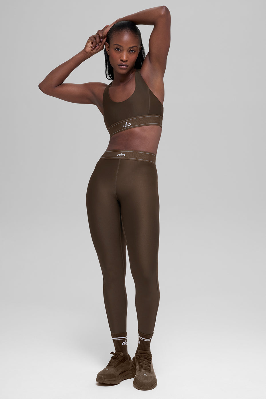 Alo Yoga Airlift High-Waist Suit Up Legging - Espresso - imagen 7