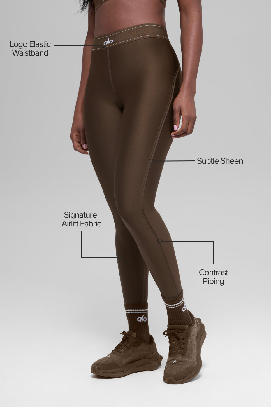 Alo Yoga Airlift High-Waist Suit Up Legging - Espresso - imagen 2