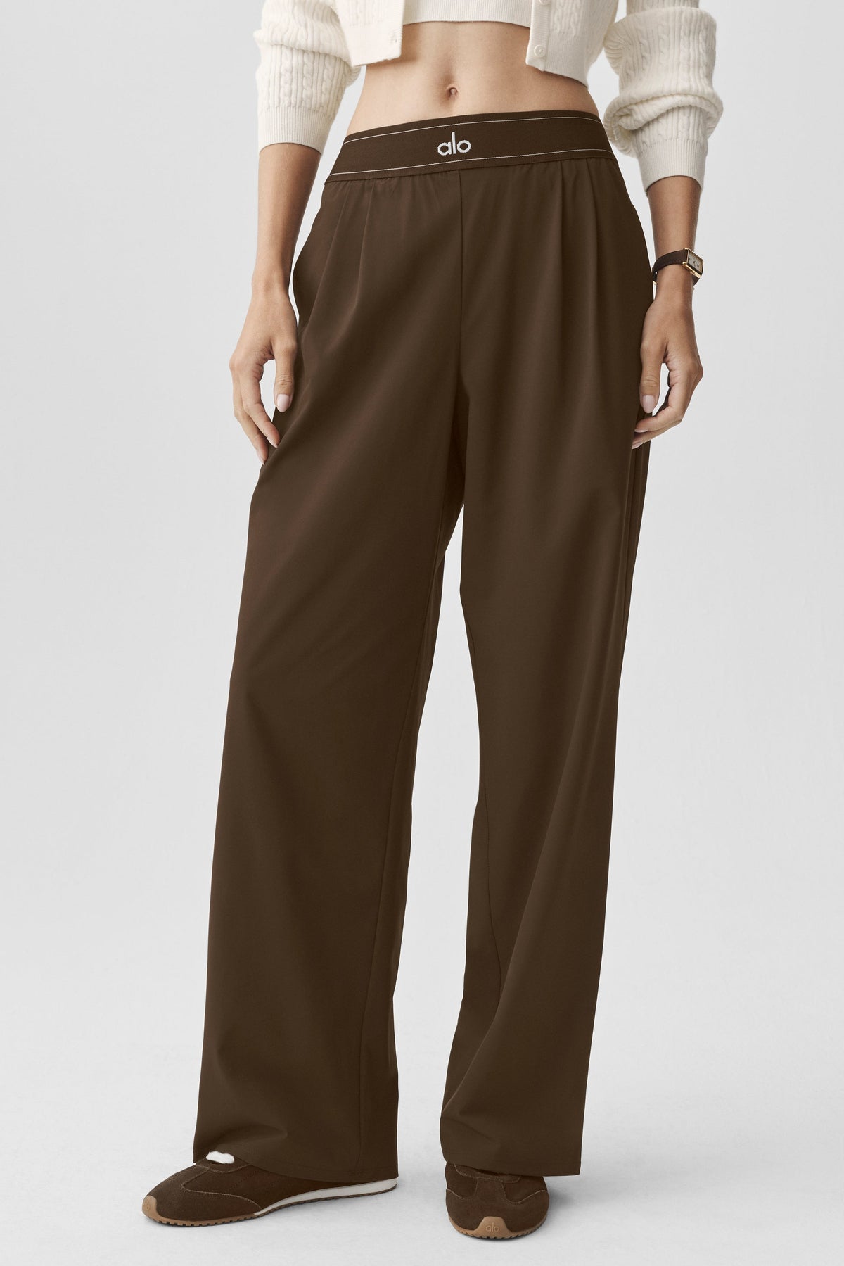 Alo Yoga Suit Up Trouser (Regular) - Espresso - imagen 2