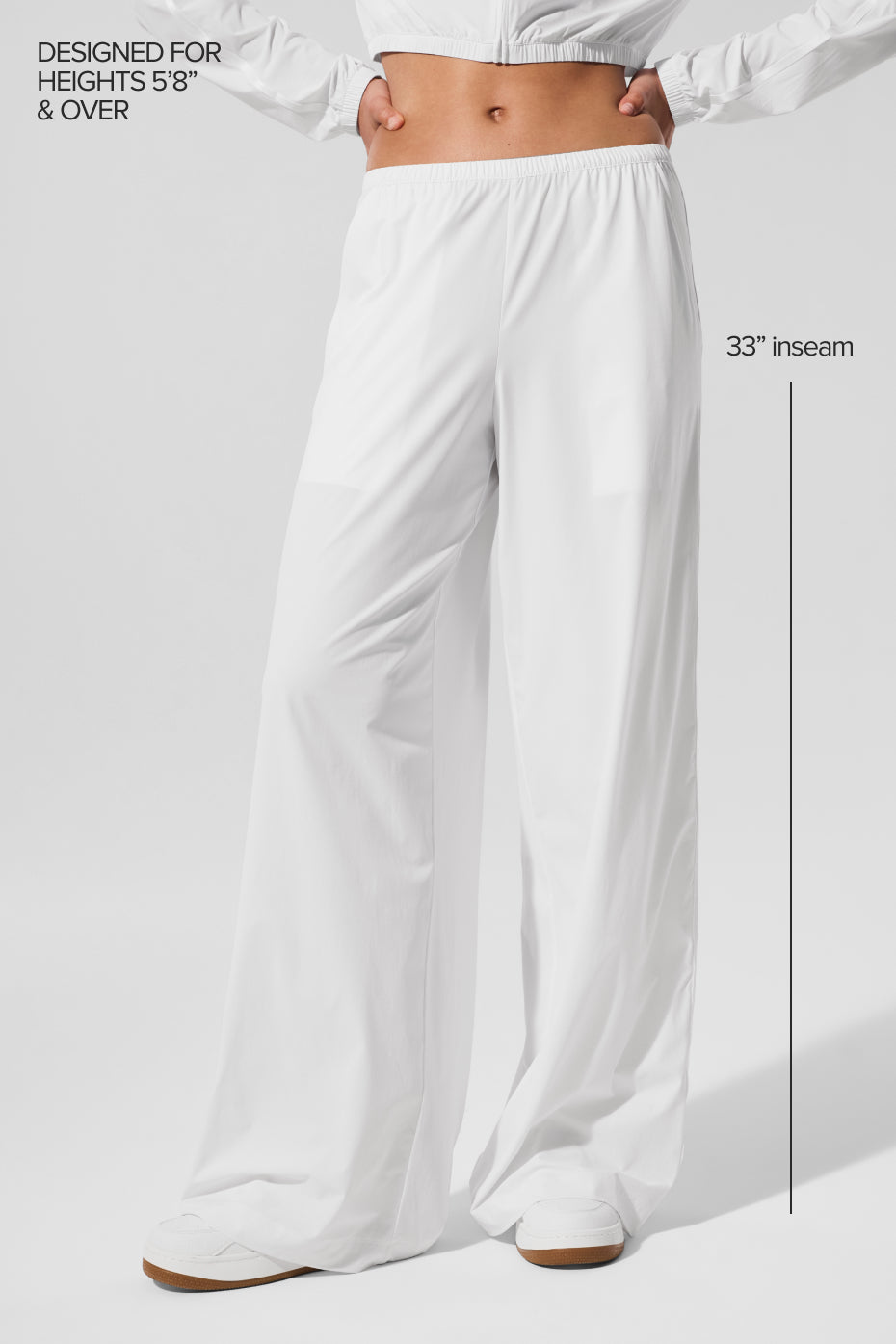 Alo Yoga Breezy Wide Leg Pant (Long) - White - imagen 2