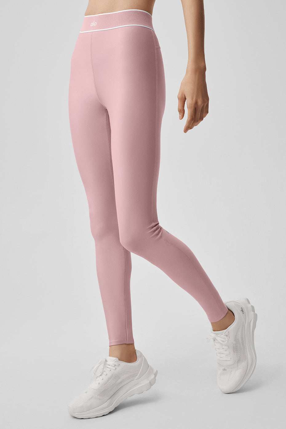 Alo Yoga Airlift High-Waist Alignment Legging - Vintage Pink/White - imagen 4