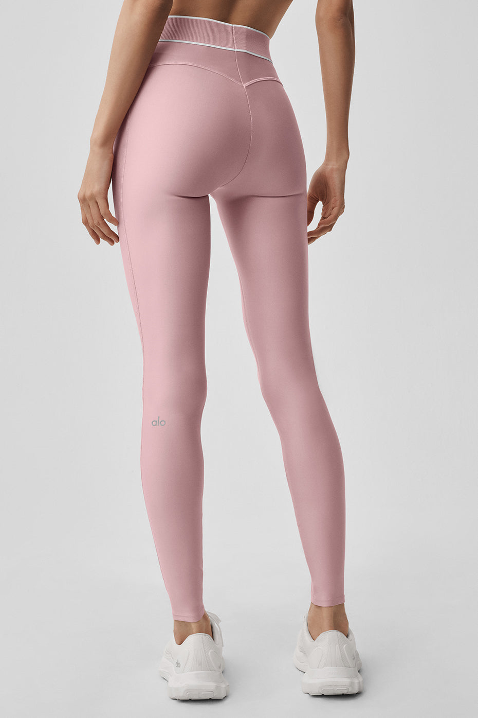 Alo Yoga Airlift High-Waist Alignment Legging - Vintage Pink/White - imagen 2