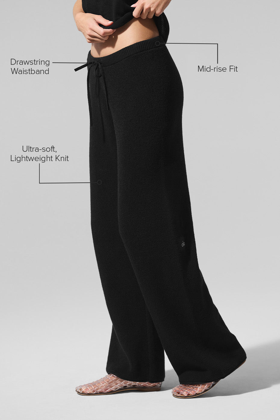 Alo Yoga Supernatural Sweater Pant - Black - imagen 2