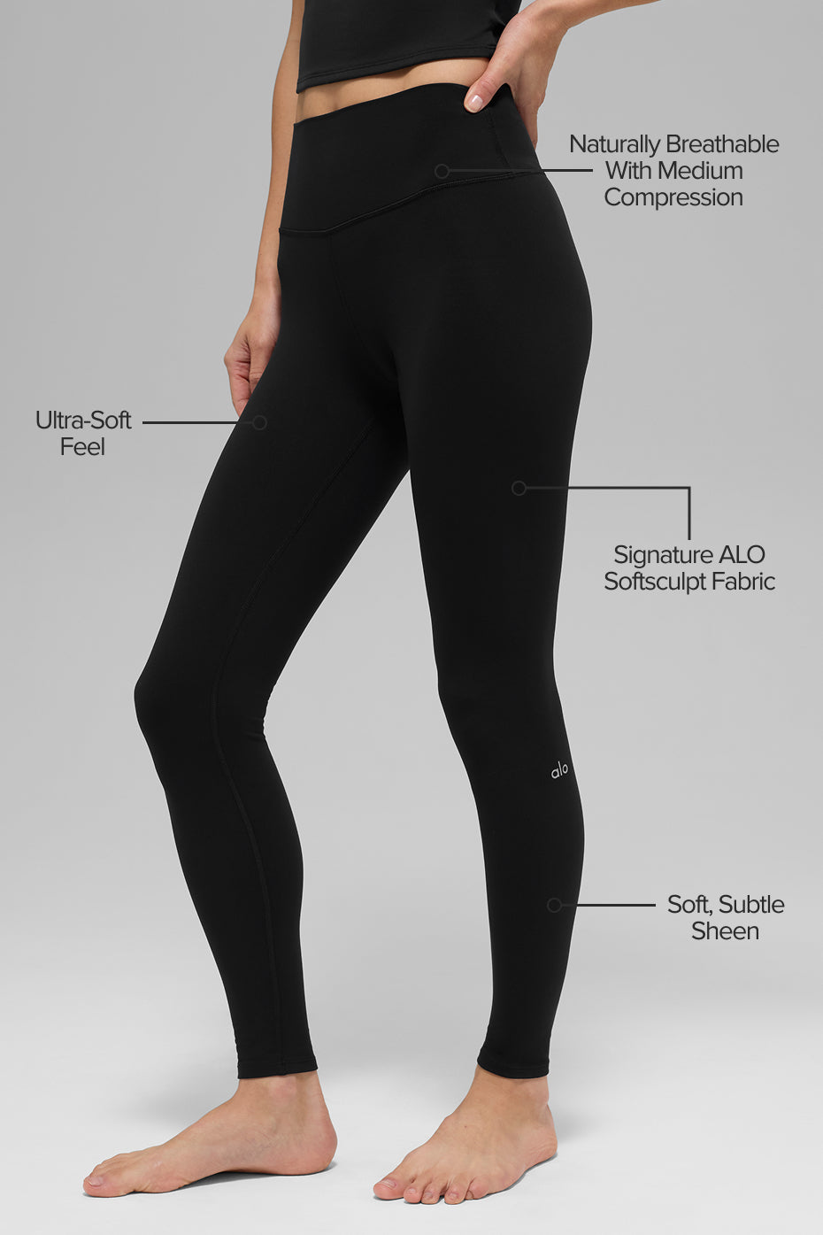 Alo Yoga ALO Softsculpt High-Waist Legging - Black - imagen 2