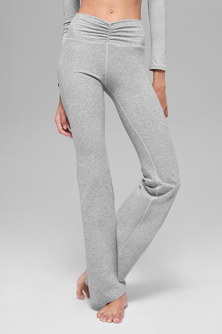Alo Yoga Alosoft Intuition High-Waist Bootcut - Athletic Heather Grey - imagen 1