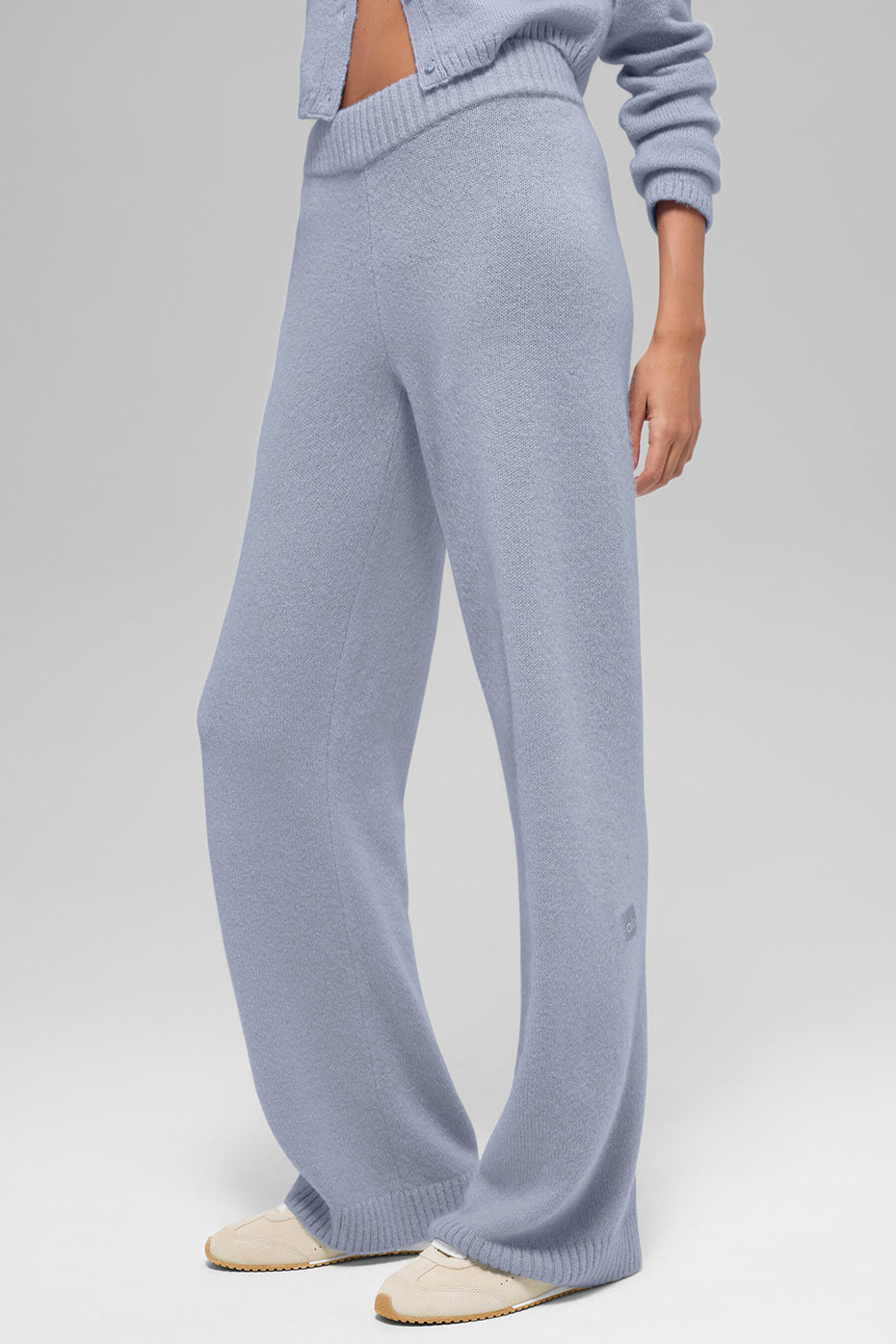 Alo Yoga Wool Cashmere High-Waist New Class Wide Leg Pant - Winter Frost - imagen 3