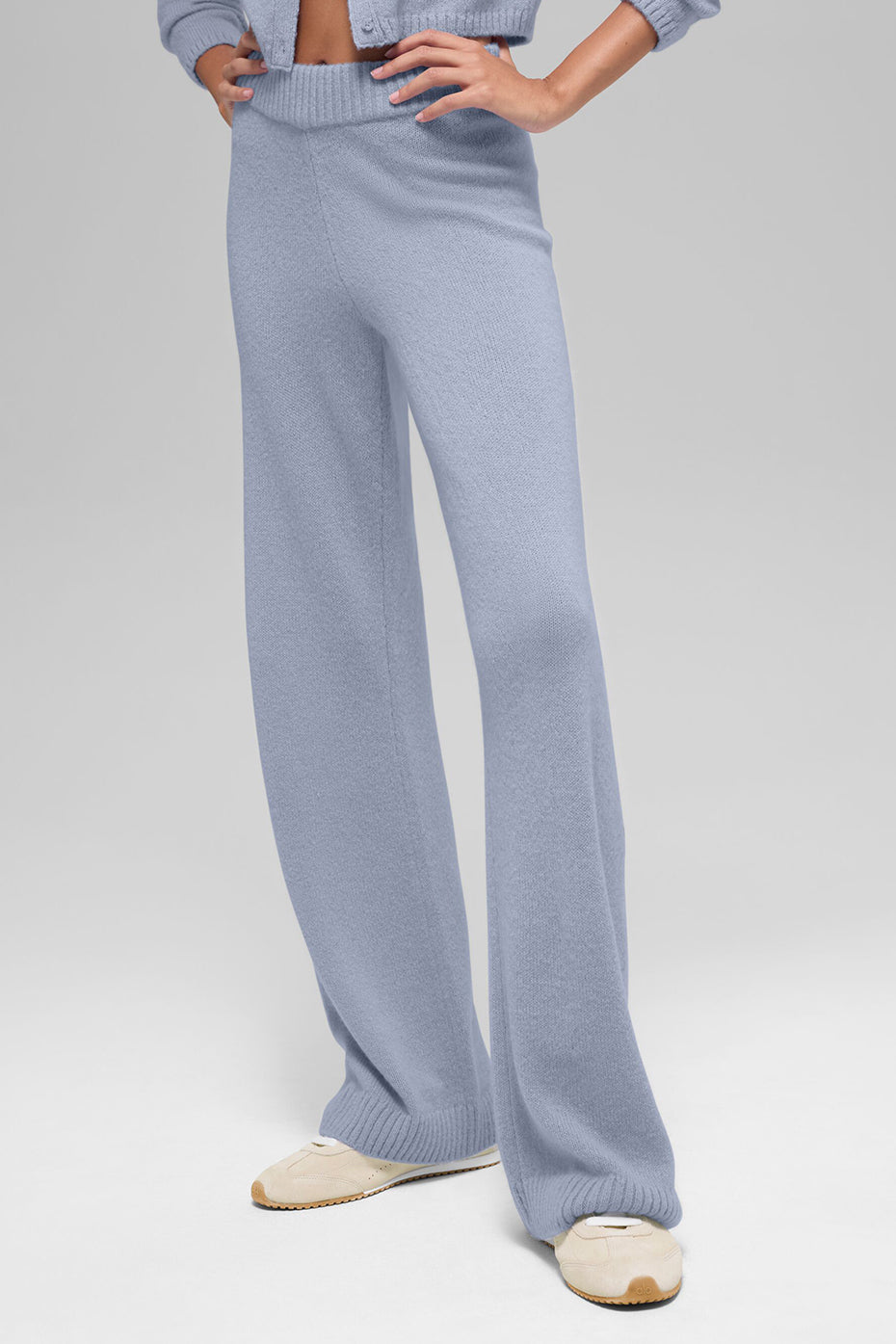Alo Yoga Wool Cashmere High-Waist New Class Wide Leg Pant - Winter Frost - imagen 1